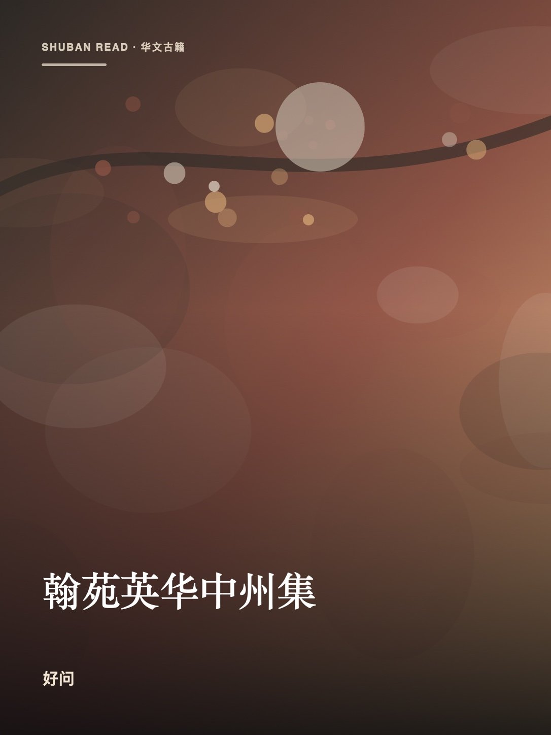 《翰苑英华中州集》封面
