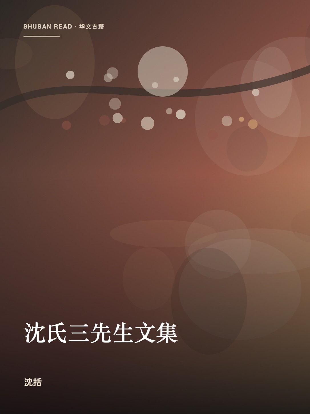 《沈氏三先生文集》封面