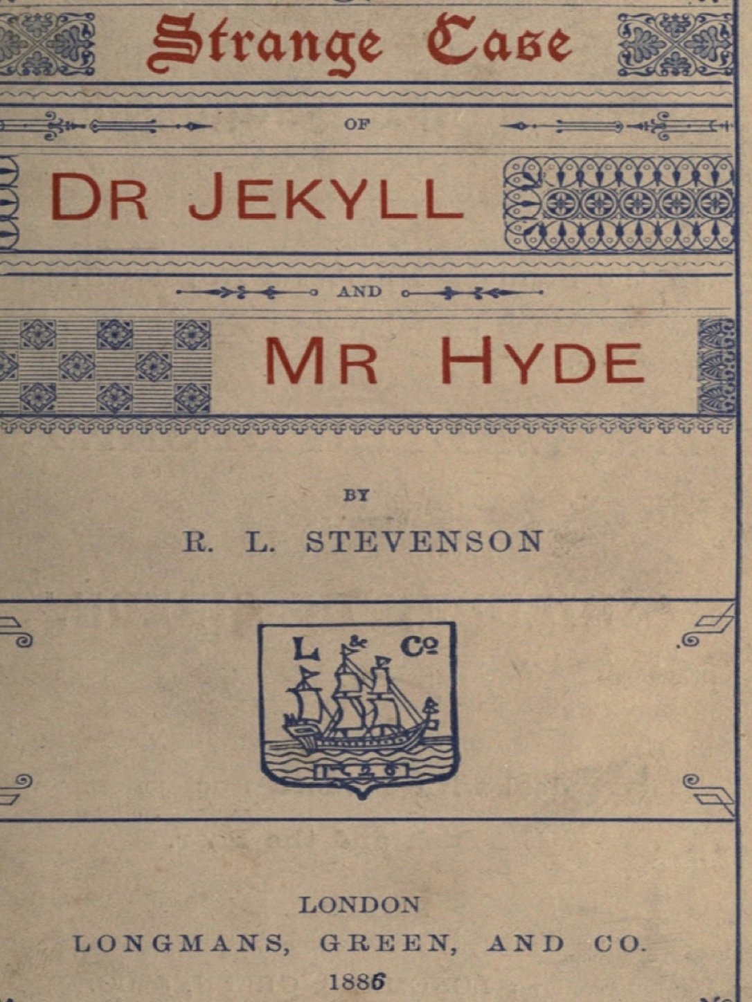 《The strange case of Dr. Jekyll and Mr. Hyde》封面